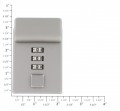 Z40412-10/NM/MR Nickel Matte, Combination Lock