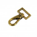B3463 3/4" Antique Brass, Swivel Lever Snap, Solid Brass
