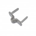 H06 Nickel Matte, Handle Holder, Solid Brass