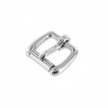B1187 3/4" Nickel Plate, Roller Buckle, Solid Brass