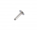 B1414 9/16" Nickel Plate, Back Post, Solid Iron