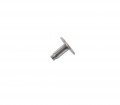 B1414 5/16" Nickel Matte, Back Post, Solid Iron