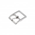 1097 3/4" Nickel Plate, Center Bar Buckle, Solid Brass