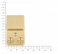 M32703.223/MGS Brushed Brass, Key Lock
