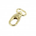 B6450 5/8" Natural Brass Plated, Swivel Lever Snap, Solid Zinc