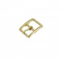 1097 1/2" Natural Brass, Center Bar Buckle, Solid Brass-LL