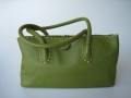 Leather Doctor Green With Natural Trim