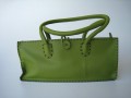 Leather Doctor Green With Purple Trim