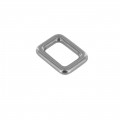 C3527 3/4" Nickel Matte, Square Ring, Solid Brass