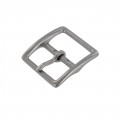 1097 1" Nickel Matte, center Bar Buckle, Solid Brass
