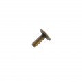 B1414 3/8" Antique Brass, Back Post, Solid Iron