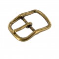 G4753 32mm Antique Brass, Center Bar Buckle, Solid Brass