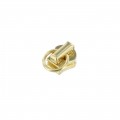 Riri Anello 12 Bata Zipper Pull, Brass Plate GC, Fits Riri Metal 6 Zipper