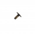 B1414 5/16" Antique Brass, Back Post, Solid Iron