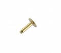 B1414 1/2" Brass Plate, Back Post, Solid Iron