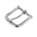 1035 1 1/4" Nickel Plate, Heel Bar Buckle, Solid Brass