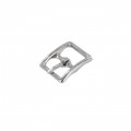 1097 1/2" Nickel Plate, Center Bar Buckle, Solid Brass-LL