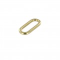 20122 1 1/4" Natural Brass, Single Loop, Solid Brass-LL