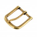1035 1 1/4" Antique Brass, Heel Bar Buckle, Solid Brass-LL