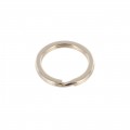 B2020 26mm Light Gold Plate, Key Ring, Solid Iron