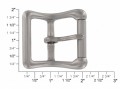 B6226 1 1/4" Nickel Matte, Roller Buckle, Solid Brass