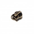 Riri Anello 12 Zipper Pull, Antique Brass Plate AM, Fits Riri Metal 8 Zipper