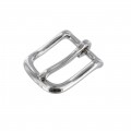 1035 1" Nickel Plate, Heel Bar Buckle, Solid Brass