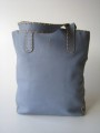 Leather Tote Bag 303 Peony With Natural Trim