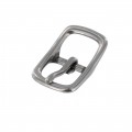1210 3/4" Nickel Matte, Center Bar Buckle, Solid Brass