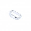 SL120 25mm Silver Tumbled, Belt Loop, Solid Brass