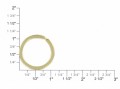 B2020 7/8" Light Gold Plate, Key Ring, Solid Iron