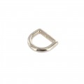 G12621 5/8" Light Gold Plate,  D-Ring, Solid Zinc